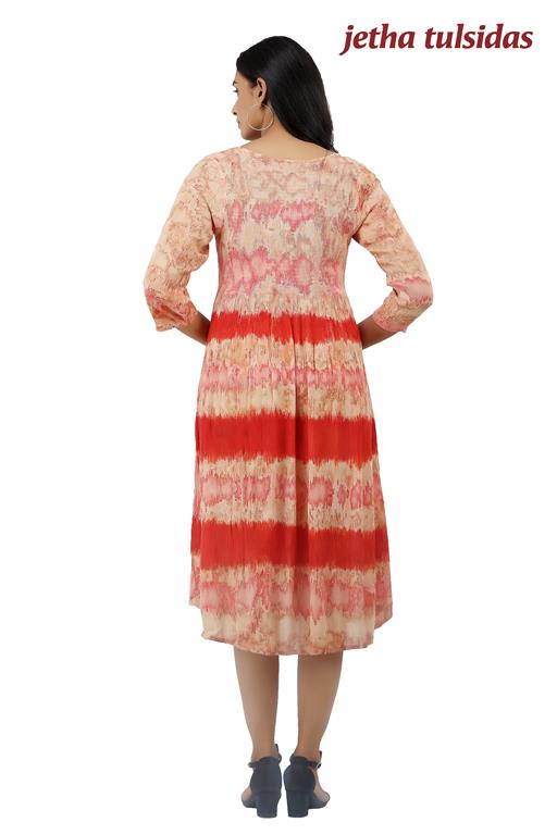 WOMEN WESTERN BOBBIN DRESS L/S
